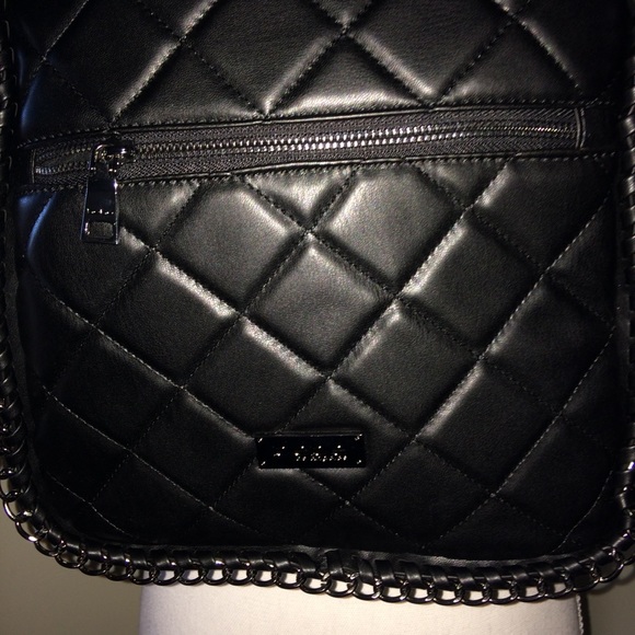 NEW BeBe Black Devon Quilted Backpack - Picture 4 of 6